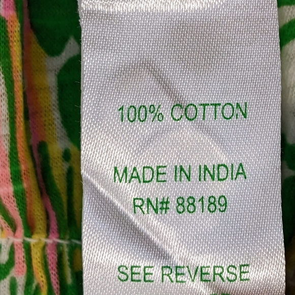 LILLY PULITZER ESSIE HIBISCUS STROLL TANK TOP S - Picture 9 of 9